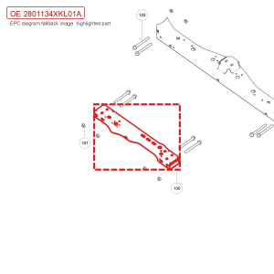 For GWM Tank 700 Hi4 T Third Cross Member Sub assembly 2801134XKL01A