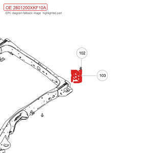 For GWM Tank 700 Hi4 T Rear Left Energy Absorption Box 2801200XKF10A