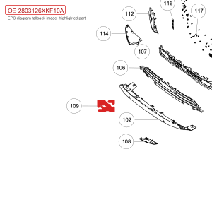 สำหรับ GWM Tank 700 แผ่นปิดตะขอพ่วงหน้า Hi4 T 2803126XKF10A