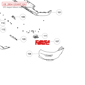 For GWM Tank 700 Hi4 T Rear Right Radar Sensor Bracket 2804120XKF10A