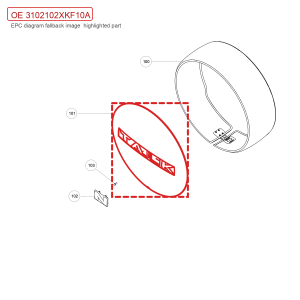 For GWM Tank 700 Hi4 T Spare Tire Cover Plate 3102102XKF10A