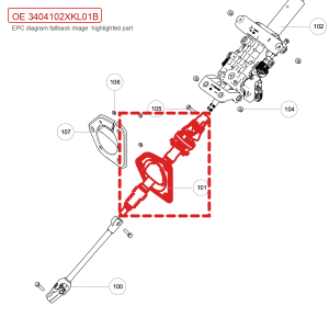 لمجموعة محور القيادة لسيارة GWM Tank 700 Hi4-T، رقم الطراز 3404102XKL01B