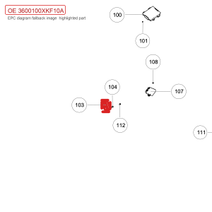 لوحدة باب السائق في سيارة GWM Tank 700، رقم OE: 3600100XKF10A
