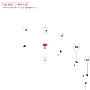 حامل مستشعر الرادار الخلفي الأيمن لسيارة GWM Tank 700 Hi4-T، رقم 3603107XKF10A