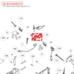 For GWM Tank 700 Hi4 T High Temperature Sensor Bracket 3612105XKL01A