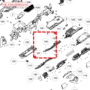 For GWM Tank 700 Hi4 T Footwell Light Assembly 4104100XKL01A