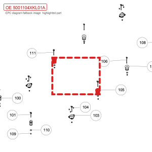 لتجميع التثبيت الثالث للهيكل في سيارة GWM Tank 700 Hi4 T، رقم 5001104XKL01A
