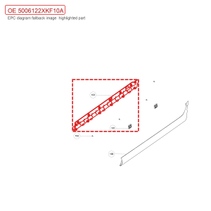 For GWM Tank 700 Hi4 T Right Front Door Outer Trim Mounting Plate Assembly 5006122XKF10A