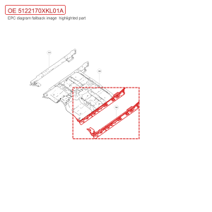 لتجميع عارضة العتبة اليسرى لسيارة GWM Tank 700 Hi4 T، رقم 5122170XKL01A
