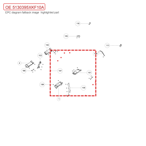 لأنبوب دعم طراز GWM Tank 700 Hi4 T، رقم 5130395XKF10A