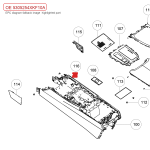 For GWM Tank 700 Hi4 T Hook Assembly Console System 5305254XKF10A