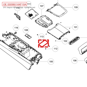 For GWM Tank 700 Hi4 T Console Armrest Box Pad 5305601XKF10A