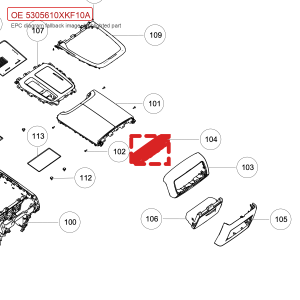 For GWM Tank 700 Hi4 T Rear Console Air Vent Assembly 5305610XKF10A