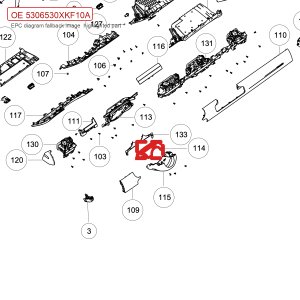 For GWM Tank 700 Hi4 T Steering Column Upper Shroud Assembly 5306530XKF10A