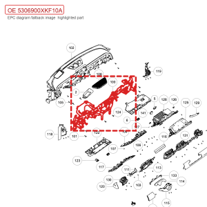 For GWM Tank 700 Hi4 T Instrument Panel Reinforcement Beam Assembly 5306900XKF10A