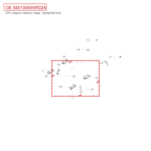 لحامل توجيه حزام الأمان الأمامي لسيارات GWM Tank 700 Hi4-T، رقم 5401309XKR02A