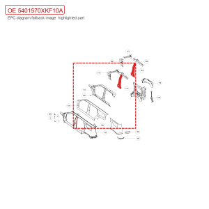 لتجميع اللوح الداخلي للعمود ب الأيسر لسيارة GWM Tank 700 Hi4-T، رقم 5401570XKF10A