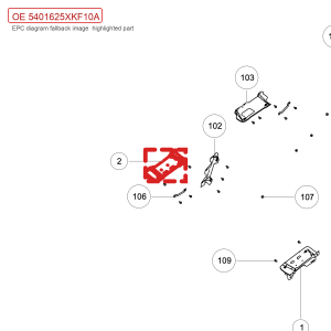 لتركيب مقبض السقف الأمامي لسيارة GWM Tank 700 Hi4-T، رقم القطعة 5401625XKF10A