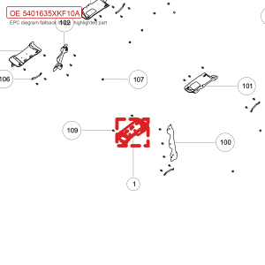 لتركيب مقبض السقف الأمامي لسيارة GWM Tank 700 Hi4-T، رقم القطعة 5401635XKF10A