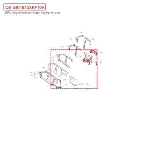 مجموعة هيكل العجلة الخلفية اليسرى لسيارة GWM Tank 700 Hi4-T، رقم 5401810XKF10A