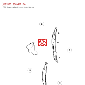 For GWM Tank 700 Hi4 T Right Fender Insulation Pad 5531200XKF10A