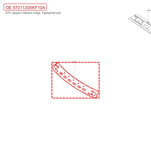 لمجموعة عارضة السقف الأمامية للطراز GWM Tank 700 Hi4-T، رقم 5701120XKF10A