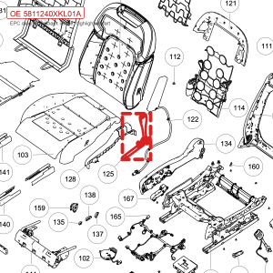 For GWM Tank 700 Front Right Seat Belt Pretensioner End Piece Assembly Hi4 T 5811240XKL01A