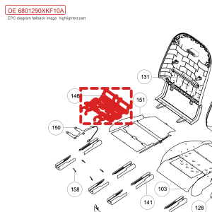 For GWM Tank 700 Hi4 T Seat Cushion Suspension Spring Assembly 6801290XKF10A