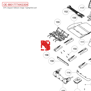 For GWM Tank 700 Hi4 T Wiring Harness Bracket Weldment 6801777XKG30A