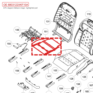 For GWM Tank 700 Hi4 T Seat Cushion Heating Pad Assembly 6803122XKF10A