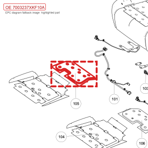 For GWM Tank 700 Hi4 T Seat Cushion Ventilation Pad Assembly 7003237XKF10A