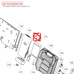 For GWM Tank 700 Hi4 T Rear Seat Armrest Display 7912105XKF10A