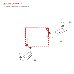For GWM Tank 700 Hi4 T Sun Visor Support 8204120XKL01A