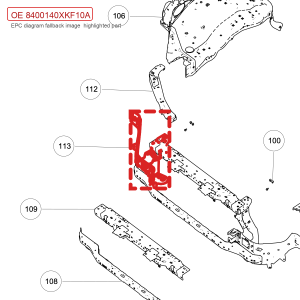For GWM Tank 700 Hi4 T Right Front Headlamp Mounting Plate Assembly 8400140XKF10A