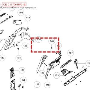 For GWM Tank 700 Hi4 T Pillar Side Trim Hex Head Bolt and Washer Assembly C1770616F31E