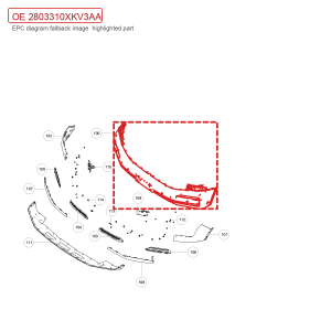 สำหรับ GWM Tank 500 ชุดเชื่อมกันชนหน้า 2803310XKV3AA