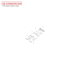 مجموعة سجاد الأرضية الخلفي لسيارة GWM Tank 500، رقم 5109400XKV3AA