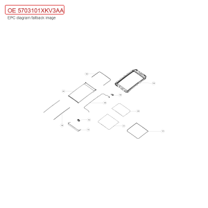 For GWM Tank 500 Sunroof Sliding Glass 5703101XKV3AA