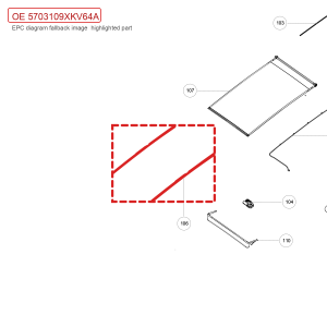 For GWM Tank 500 Side Decorative Trim 5703109XKV64A