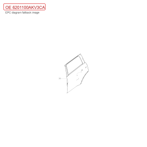 For GWM Tank 500 Left Rear Door Sheet Metal Assembly 6201100AKV3CA
