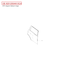 For GWM Tank 500 Right Rear Door Sheet Metal Assembly 6201200AKV3CA