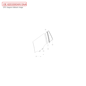 For GWM Tank 500 Left Rear Door Glass Assembly 6203300XKV3AA