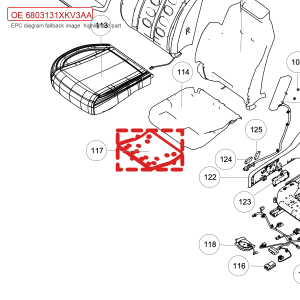 For GWM Tank 500 Seat Cushion Ventilation Pad Assembly 6803131XKV3AA