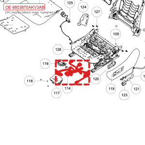 For GWM Tank 500 Driver Seat Cushion Wiring Harness Assembly 6803870AKV3AB