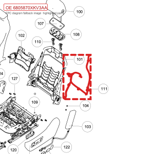 For GWM Tank 500 Driver Seat Backrest Wiring Harness Assembly 6805870XKV3AA