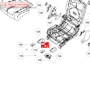 For GWM Tank 500 Second Row Right Seat Cushion Wiring Harness Assembly 7003127XKV3AA