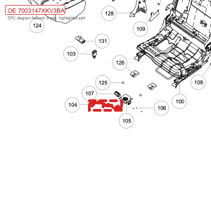 For GWM Tank 500 Second Row Left Seat Cushion Wiring Harness Assembly 7003147XKV3BA