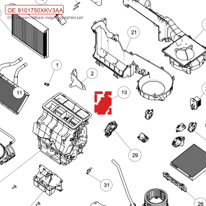 لتجميعة لوحة التحكم الأمامية لنظام التكييف لسيارة GWM Tank 500، رقم 8101750XKV3AA