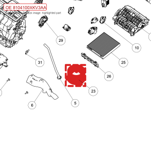 สำหรับ GWM Tank 500 ชุดพัดลมโบลเวอร์ 8104100XKV3AA