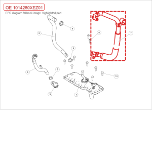 For GWM Tank 500 Heavy Duty Vent Pipe Assembly 1014280XEZ01